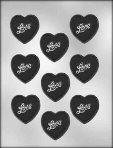 Love Hearts Chocolate Mould - Click Image to Close
